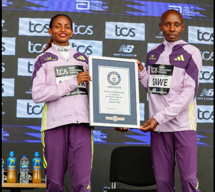 In the books! Guinness World Records officially recognises Sawe and Assefa as marathon history makers