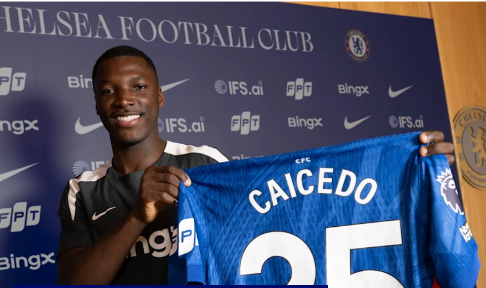 Moises Caicedo commits future to Chelsea with new deal