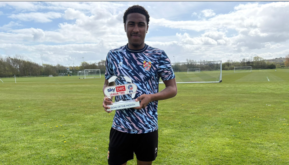 Harambee Stars' Zech Obiero's goal voted the best of March in England's League Two