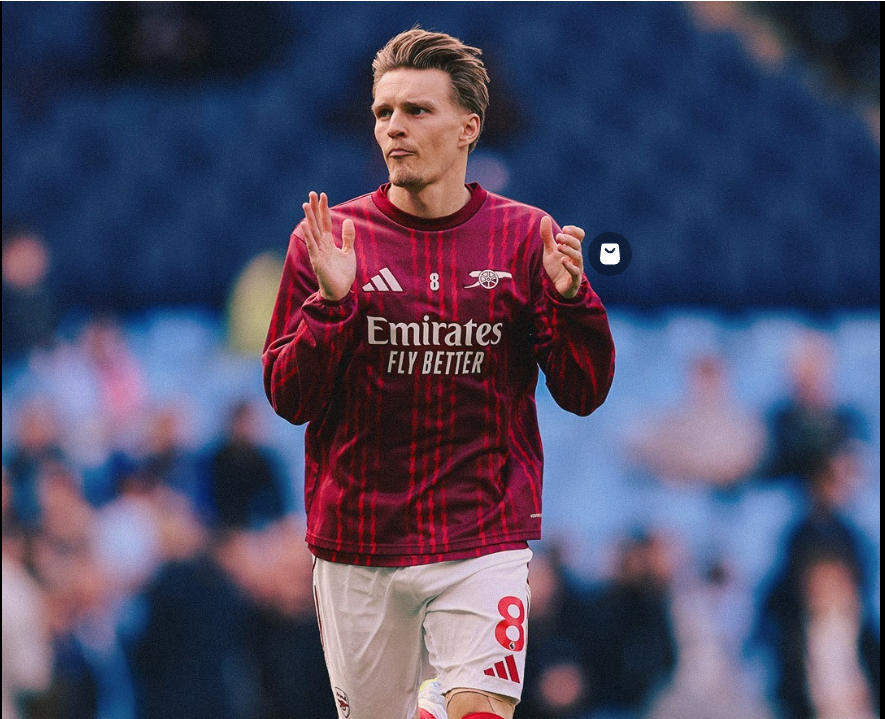 'We will keep going'  - Arsenal captain Martin Odegaard declares after setback at Man City