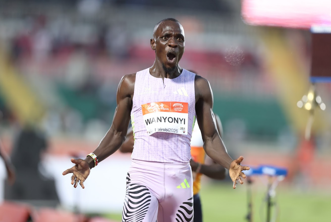 Emmanuel Wanyonyi speaks after sealing fourth Kip Keino Classic 1,500m win