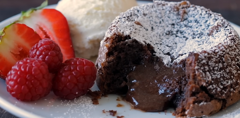 Step-by-step guide to making molten chocolate lava cake