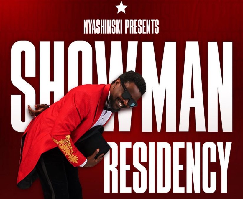 Nyashinski's Showman Residency is happening from April 4 to April 12, 2026, at Carnivore Grounds in Nairobi. PHOTO/@realshinski/Instagram