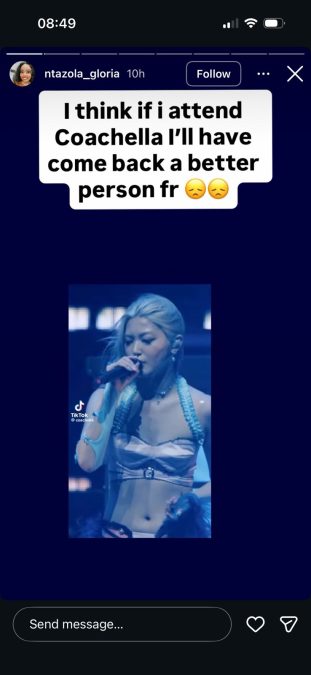 A post shared by Ntazola Gloria on her Instagram. PHOTO/Screengrab by K24 Digital