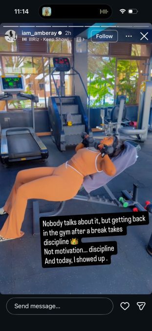 A post shared by Amber Ray on her Instagram. PHOTO/Screengrab by K24 Digital