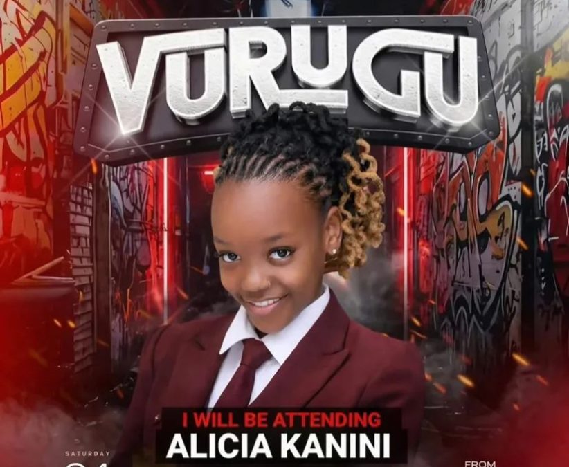 Alicia Kanini in a Vurugu clash poster. PHOTO/@aliciakaninikenya/Instagram.