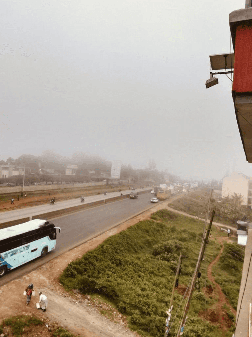An aerial view of a section of Waiyaki Way. PHOTO/@Samk372/X