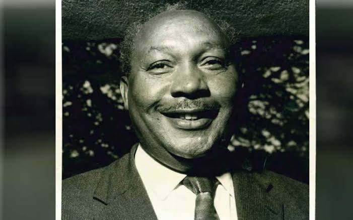 A black and white photo of the late Mbiu Koinange. PHOTO/@Balalasimon/X