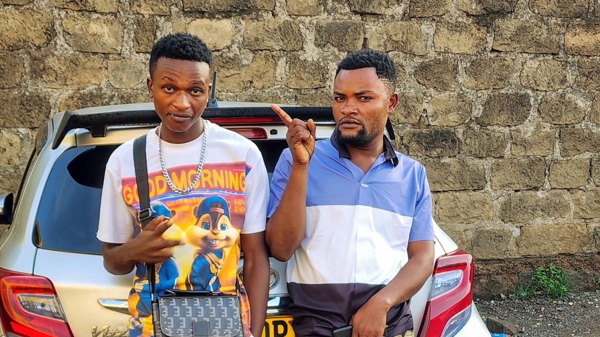 Ndeke Ya Muthanga with his personal assistant Denno. PHOTO/https://www.facebook.com/profile.php?id=61550953605402