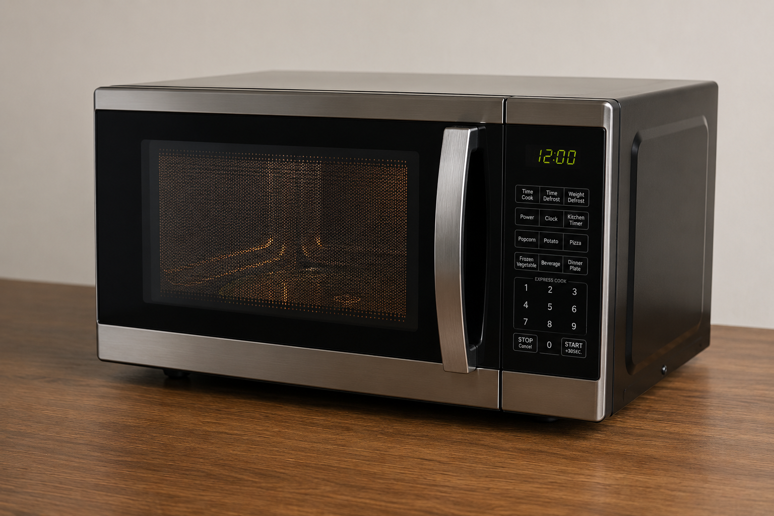 How a microwave works to make food warm