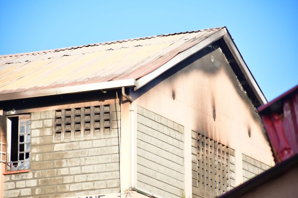 A widershot of a fire inferno aftermath. PHOTO/https://web.facebook.com/junior.mungai