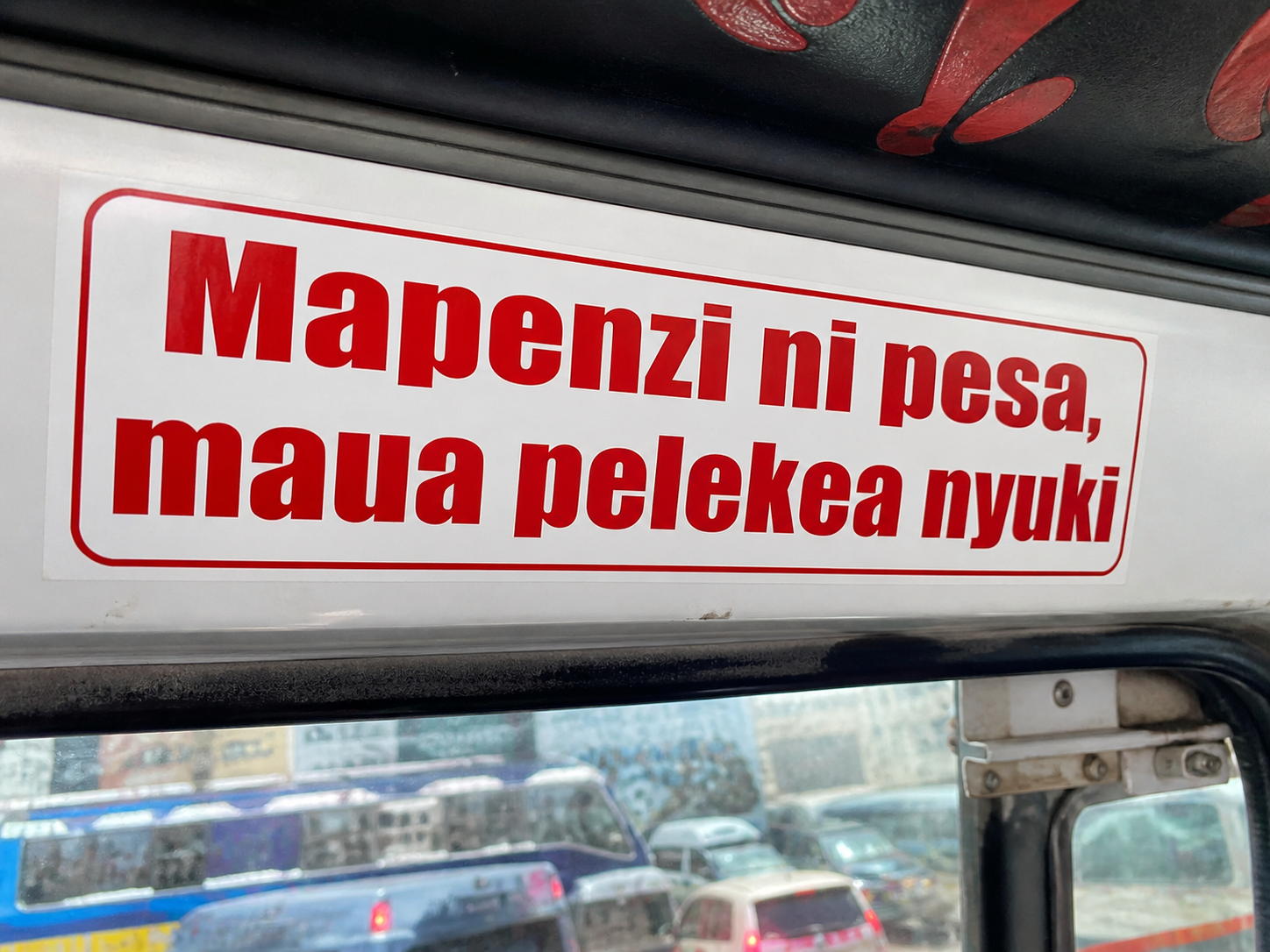 Usiguze dereva mgongo and other funny stickers ever spotted in matatus