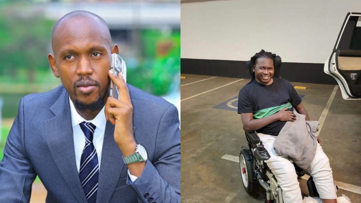 A collage of Geoffrey Mosiria with DJ Evolve. PHOTO/https://www.facebook.com/kiongozi.mosiriake