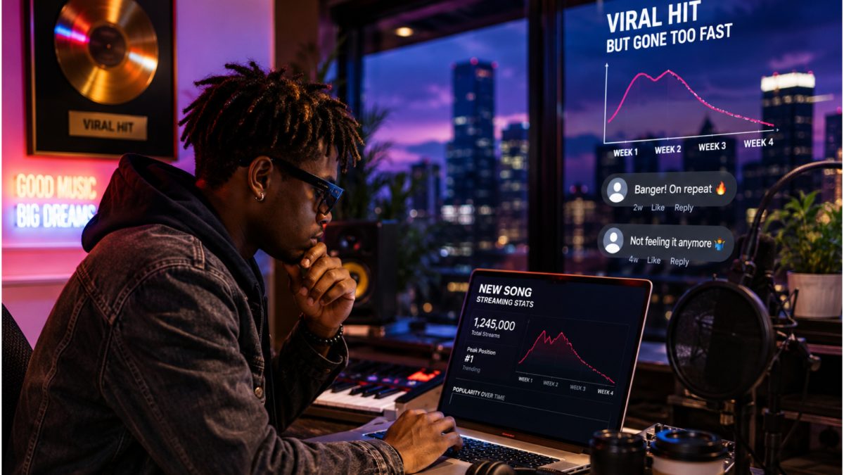 Viral hit song fading