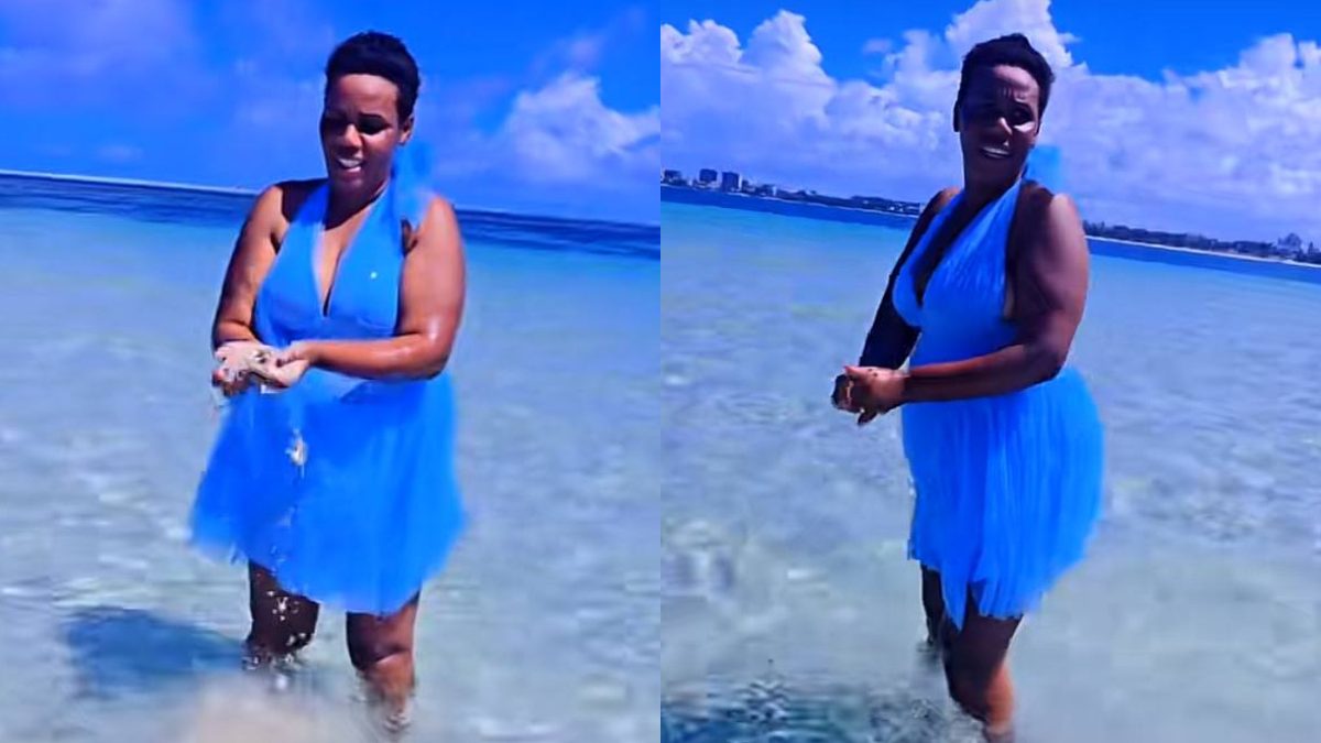 Tata Essy in Mombasa. PHOTOS/@tatessythebrand/TikTok.