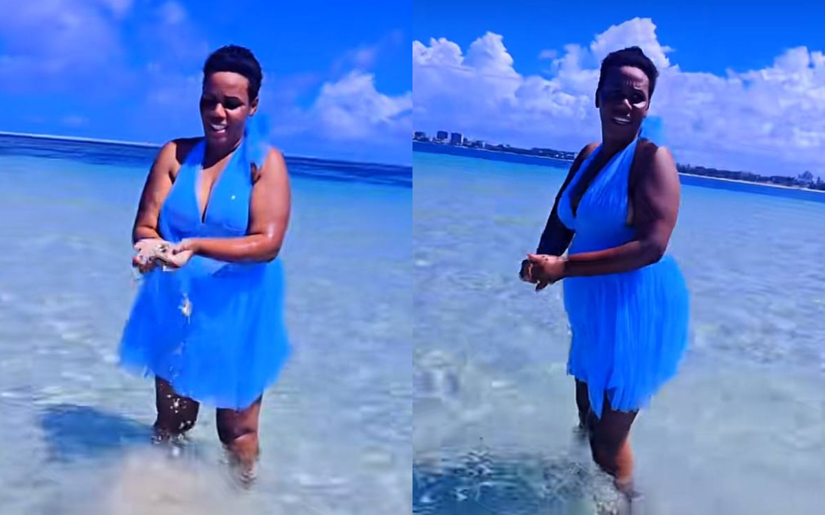 Tata Essy shows off natural beauty as she steps out without Akorino turban in Mombasa