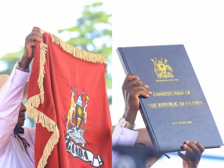 Yoweri Kaguta Museveni, the duly elected President of Uganda taking Oath of office at Kololo Ceremonial Grounds on Tuesday, May 12, 2026. 