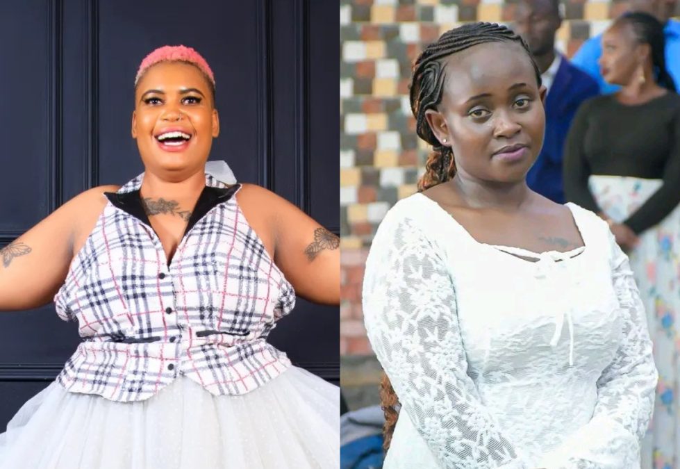 A collage of Manzi Wa Mombasa and Marion Naipei. PHOTOS/https://www.facebook.com/marion2366