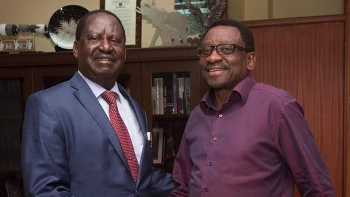 The late Raila Odinga and Governor James Orengo. PHOTO/@OCTOPIZZO/X