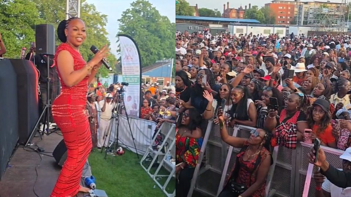 Muthoni Bbaytop on stage at Wendo Festival. PHOTOS/Screengrabs by K24 Digital of Facebook video by https://www.facebook.com/BabieTops