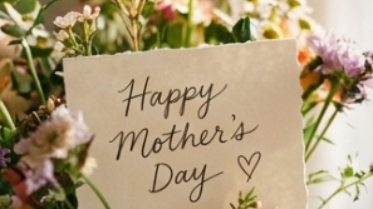 Flowers together with a Mother's Day message. PHOTO/Nano Banana.