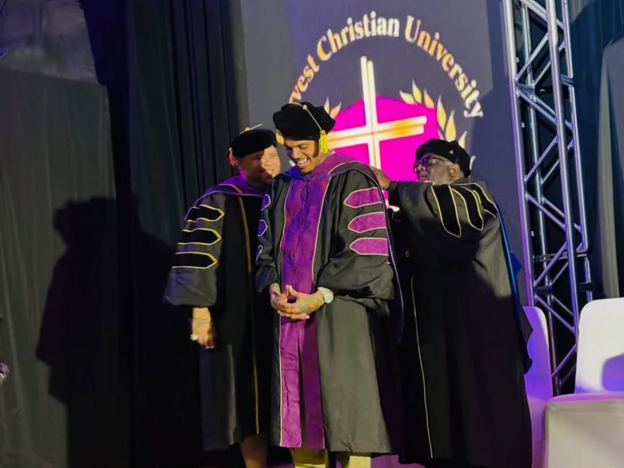 Chris Brown awarded honorary PhD in Visual and Performing Arts. PHOTO/@chrisbrownofficial/instagram
