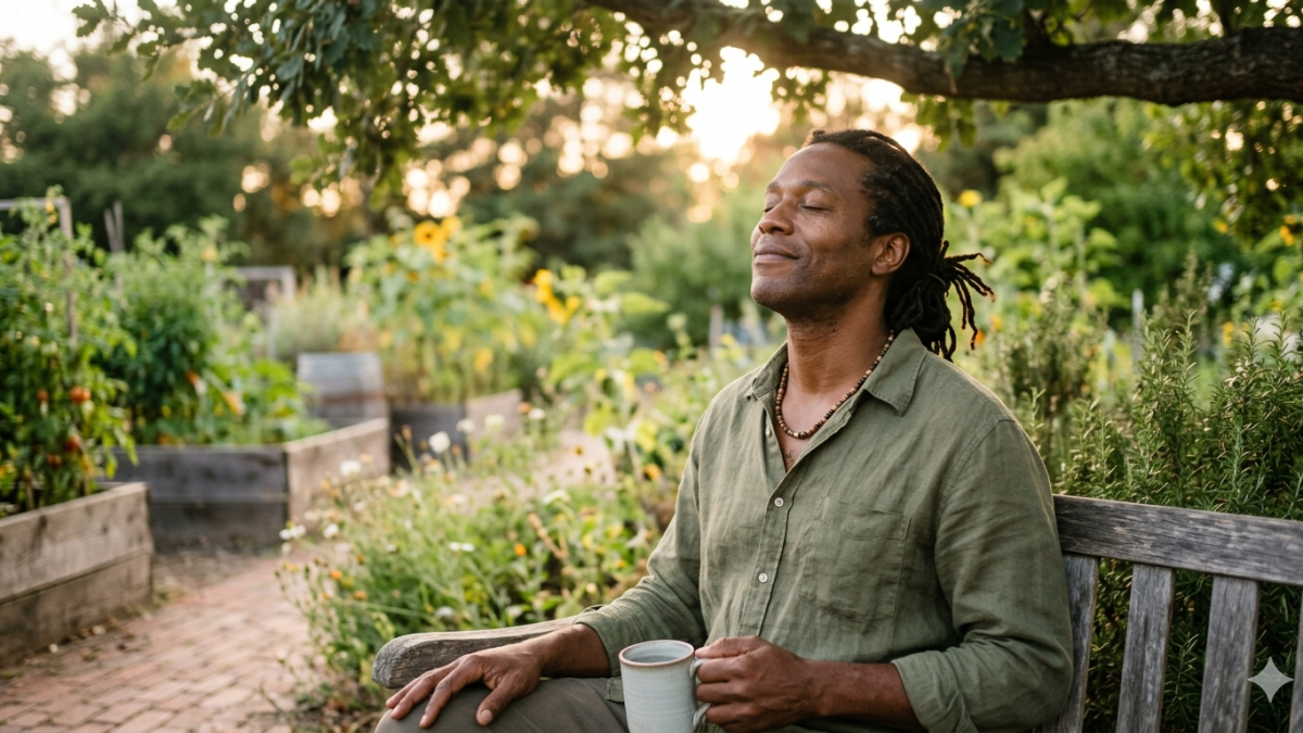 A man is enjoying being outside. PHOTO/Gemini