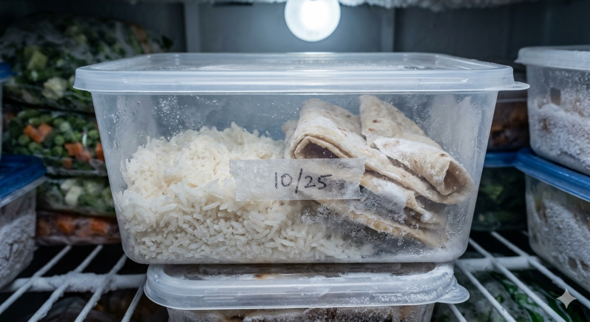 Photo of frozen rice and chapati. PHOTO/Gemini