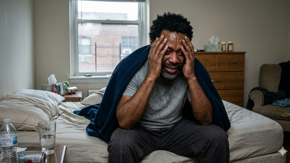 A man suffering from alcohol withdrawal. PHOTO/Gemini