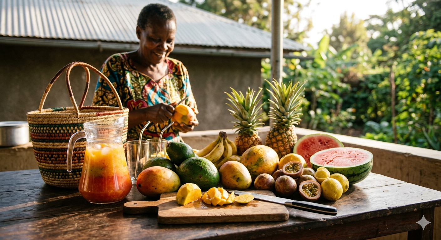 Refreshing homemade fruit drinks for a warm afternoon
