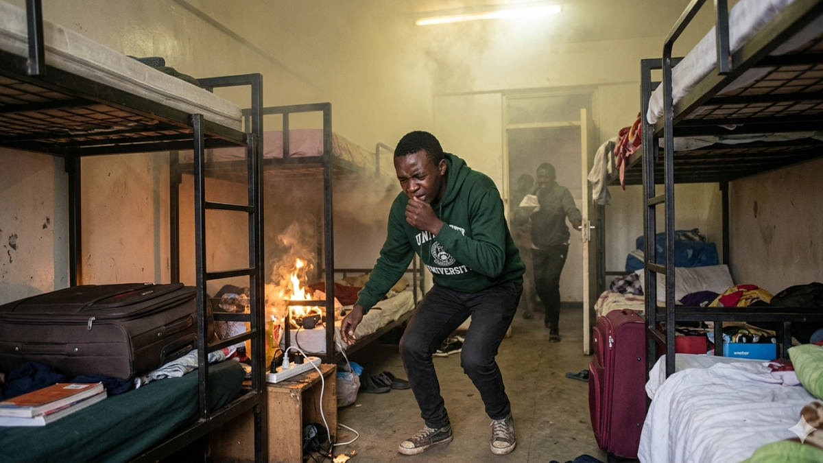 A student affected by the smoke. PHOTO/Gemini