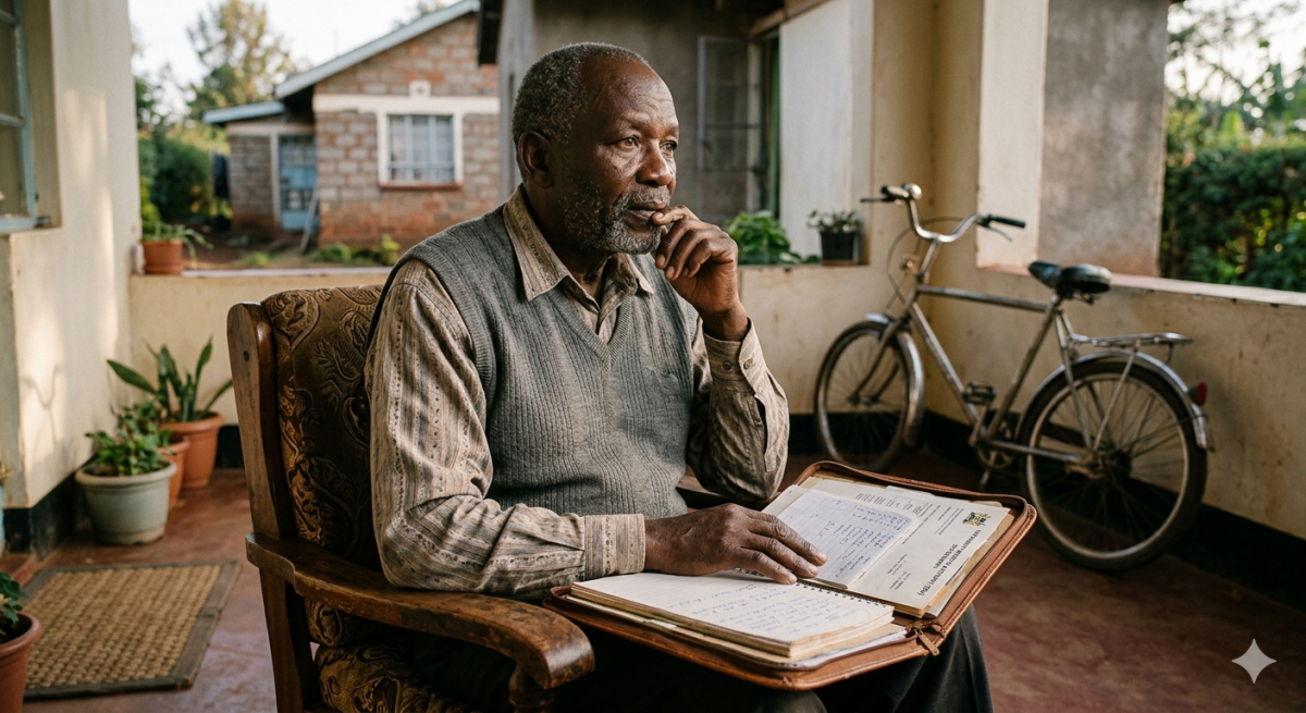 An old man during retirement. 