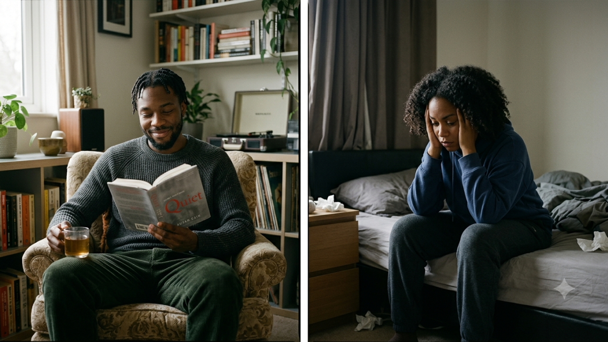How to know difference between being an introvert and being depressed 