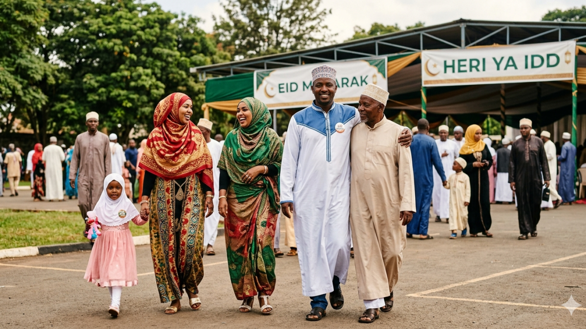 Muslims gathered together during Eid celebrations. PHOTO/Gemini