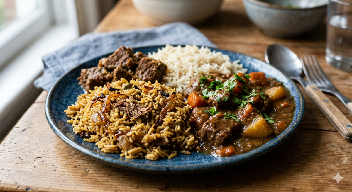 leftover pilau and beef. PHOTO/Gemini