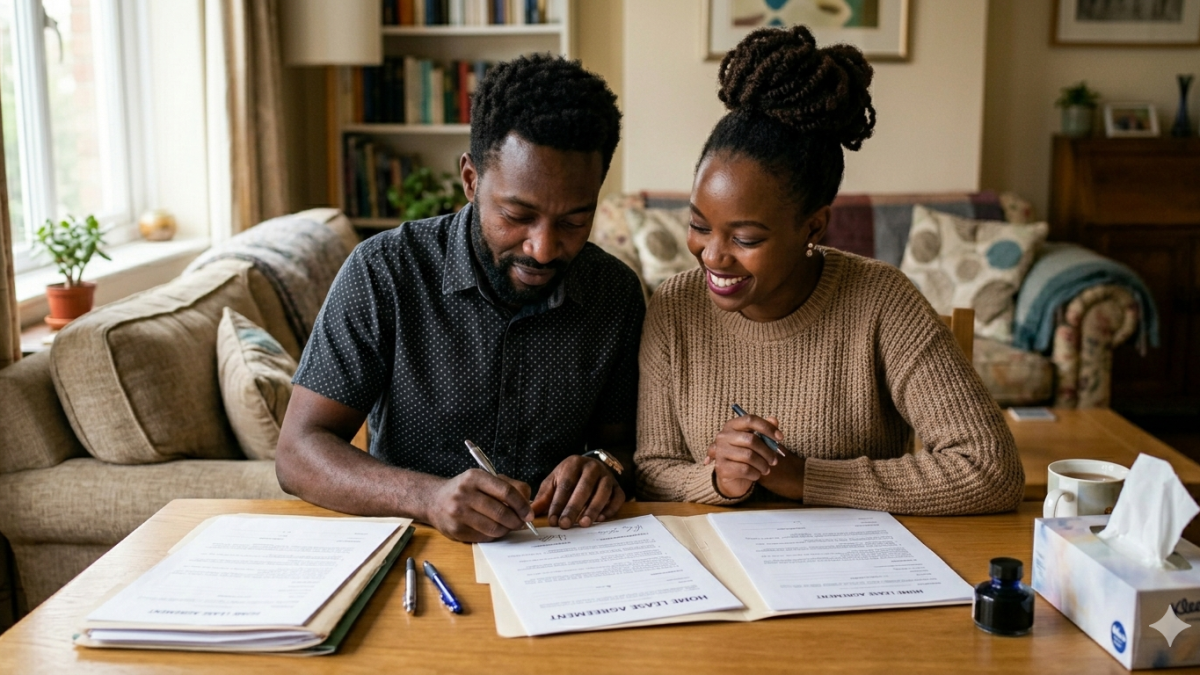 A couple signing a document; image used for illustration purposes. PHOTO/Gemini