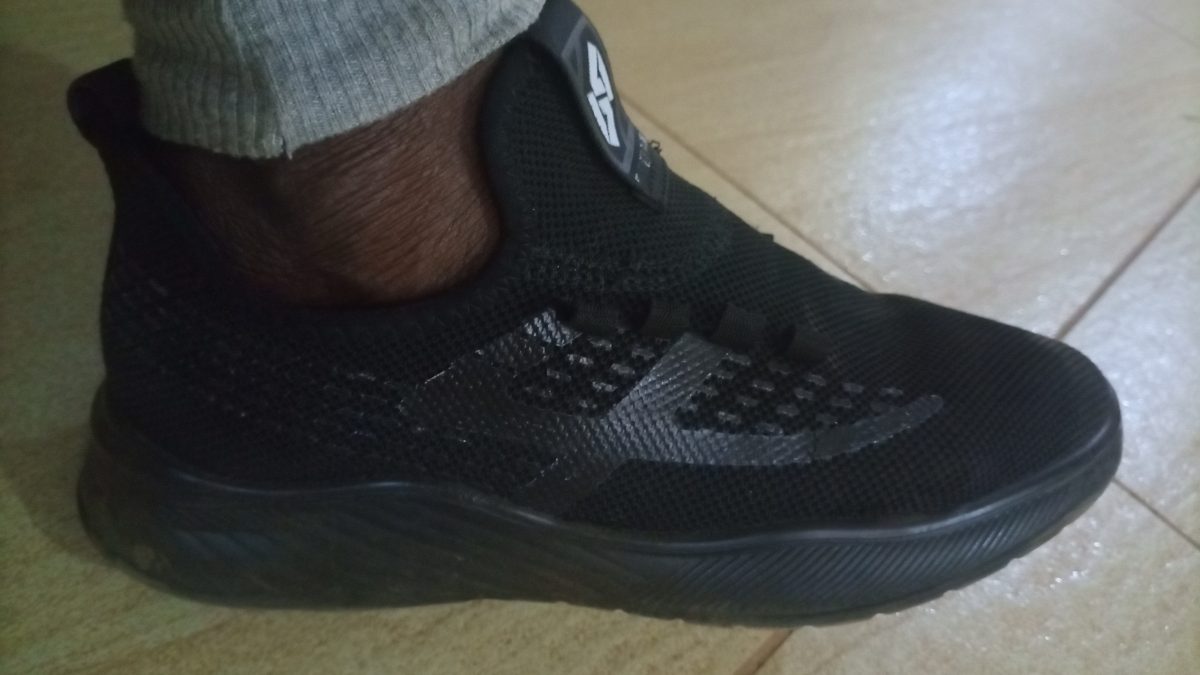 A black shoe. PHOTO/ David Nthua