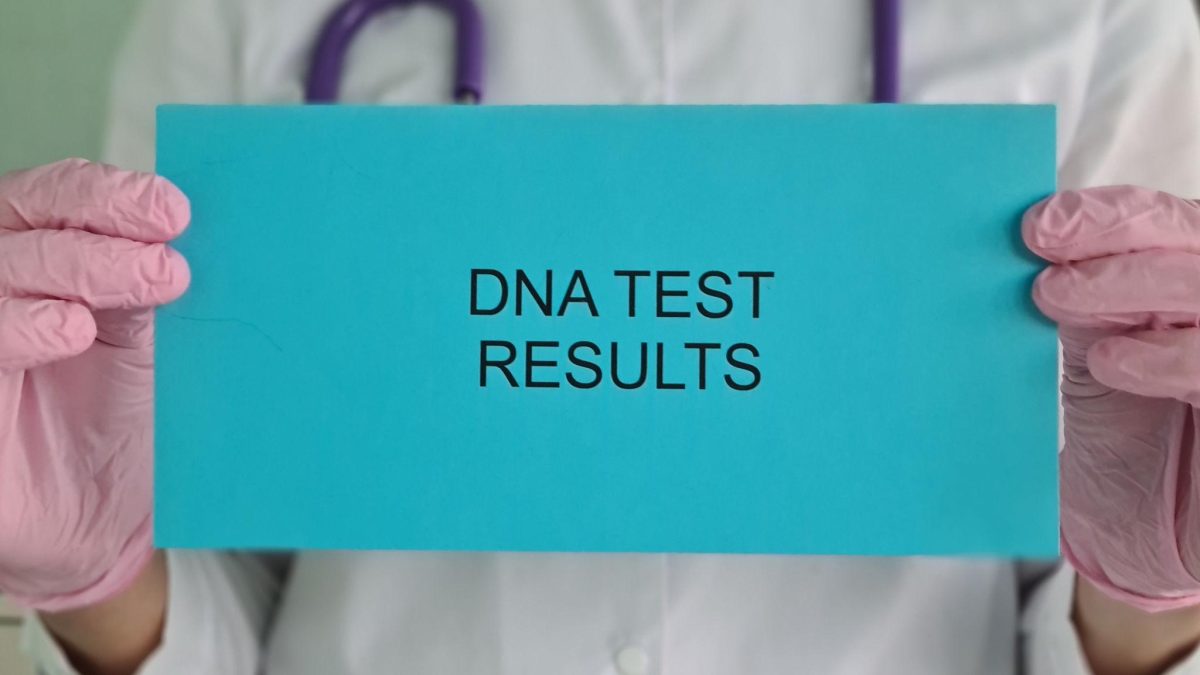 Generated image of DNA test result. PHOTO/AI