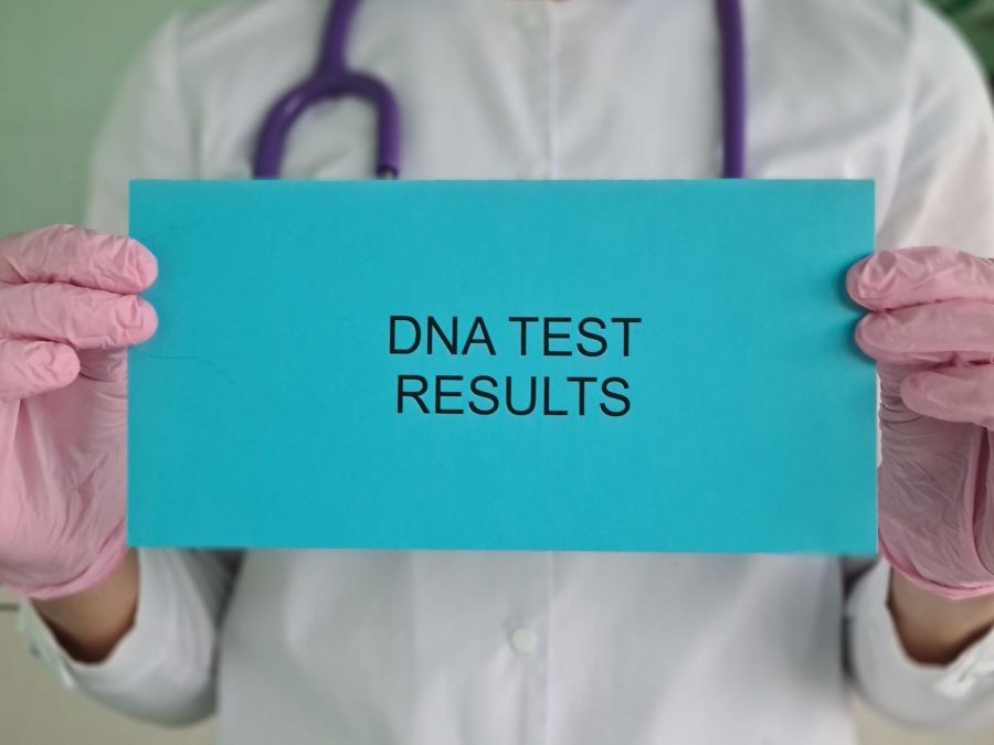 Generated image of DNA test result. PHOTO/AI