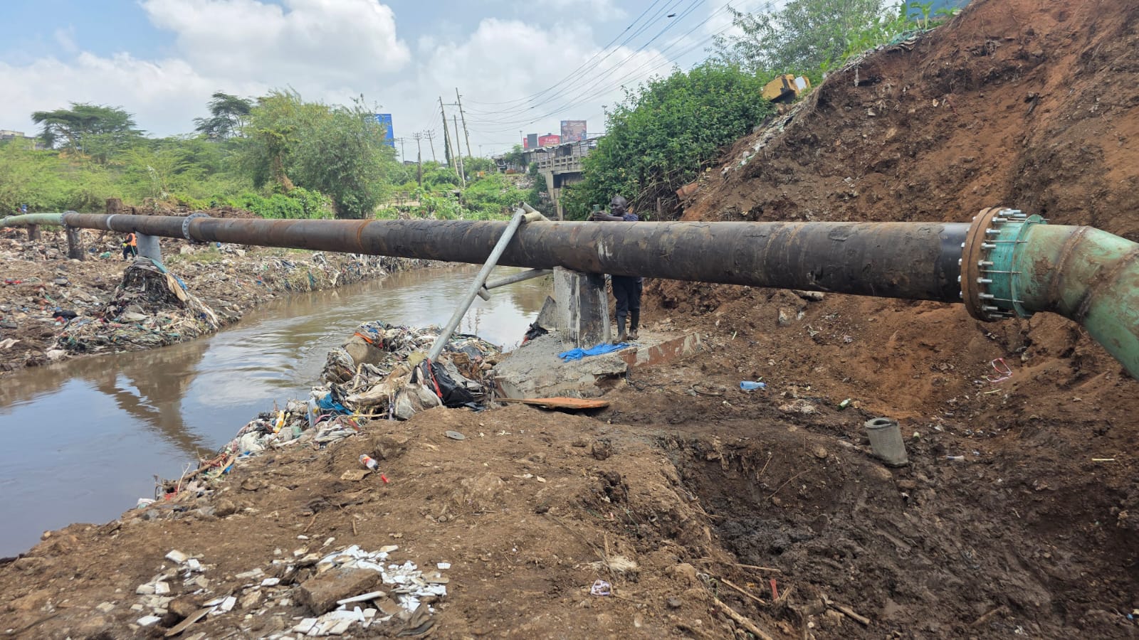 Water disruptions hit several Nairobi estates as a major burst affects supply