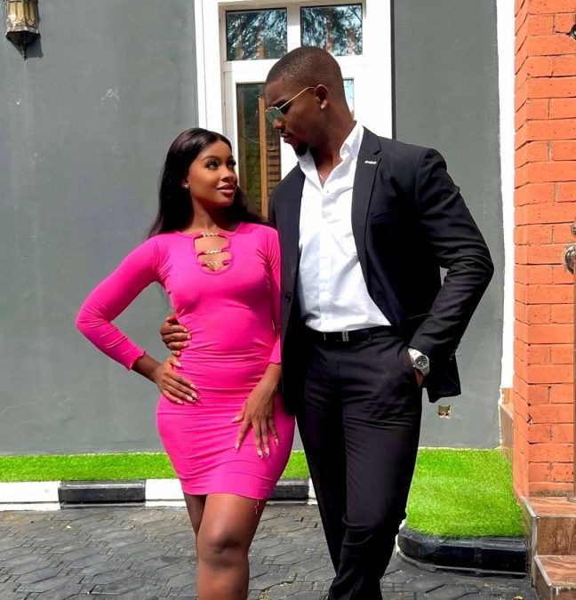 Diana Luvanda with Nollywood actor Ogechukwu Victory Micheal Rogers,