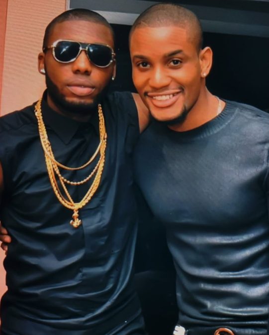 Nigerian celebrity stylist and fashion entrepreneur Swanky Jerry and the late actor Alexx Ekubo. PHOTO/swankyjerry/Instagram