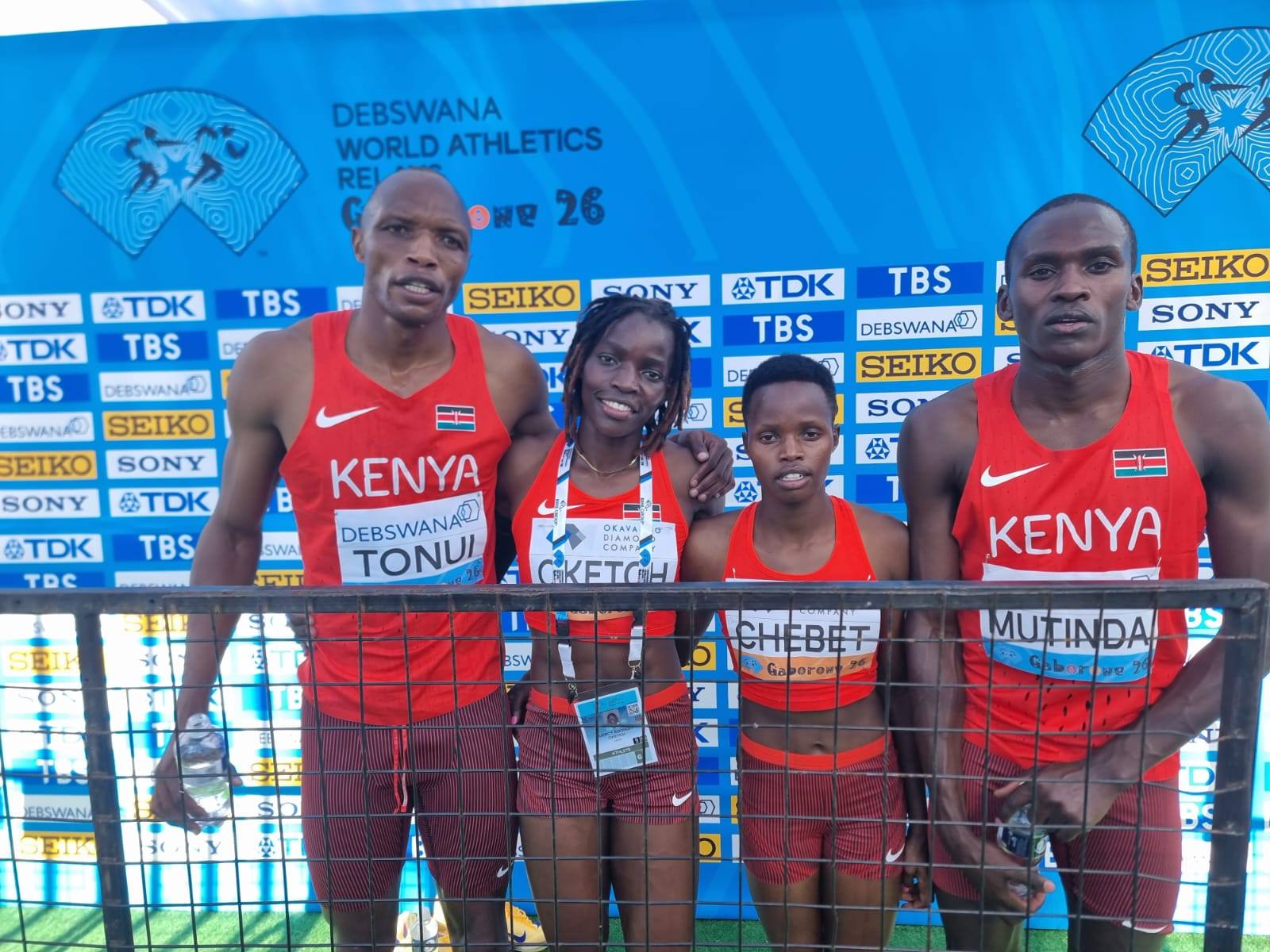 Kenya’s mixed 4x400m relay team sets new African record in Gaborone