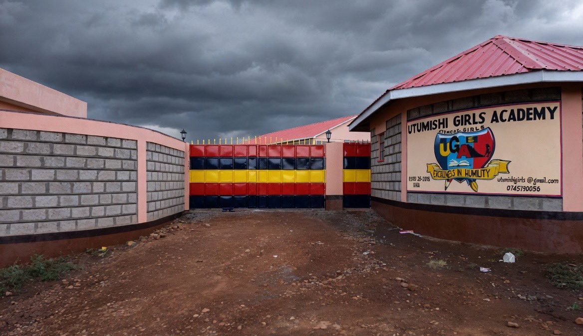 Utumishi Girls Academy gate. PHOTO/X/@HassanAliJoho