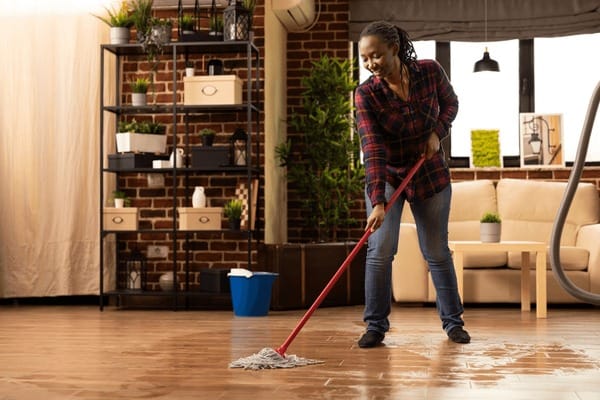 A woman cleaning her house. PHOTO/Gemini