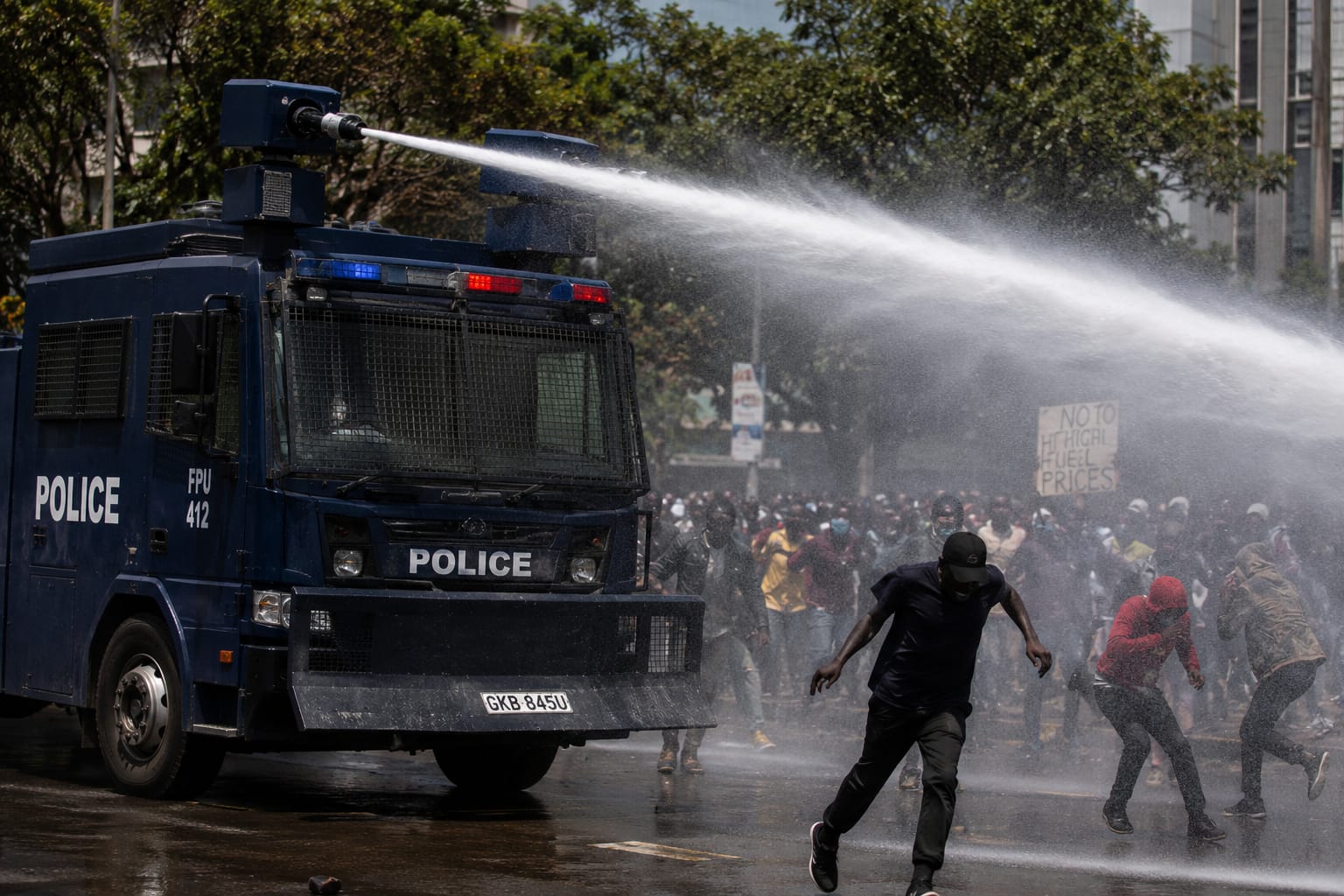 Why police use water canons during protests