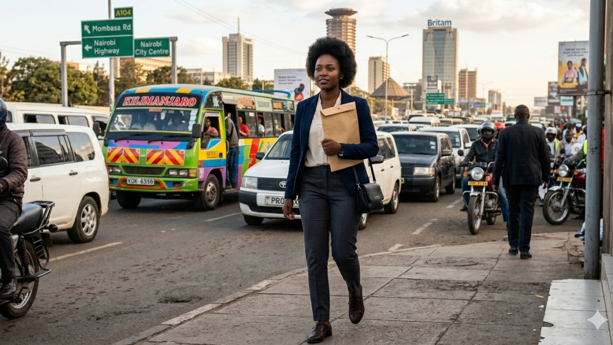 A lady going for a fake job application. PHOTO/AI