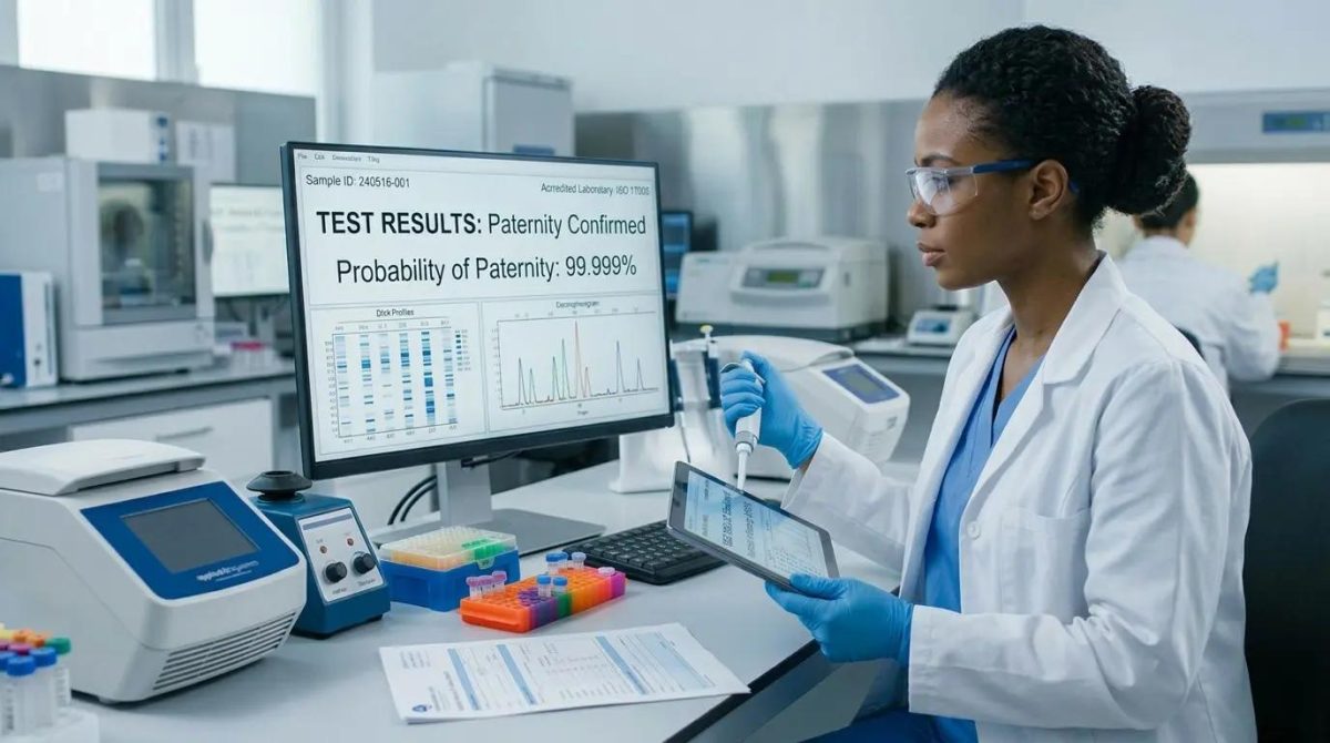 Generated image of DNA test result. PHOTO/https://kibs.co.ke/services/dna-test-kenya.php