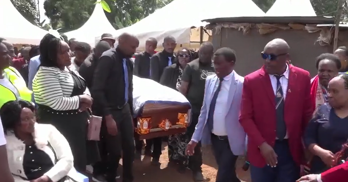 Gospel singer Edith Wairimu’s dad buried in emotional ceremony