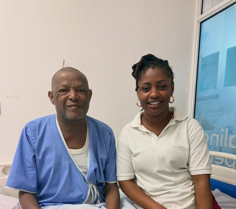 Edith Wairimu and her late dad. PHOTO/https://www.facebook.com/EdithWairimuGlobal